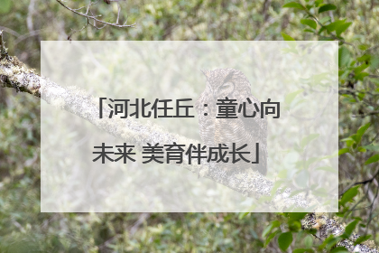 河北任丘：童心向未来 美育伴成长