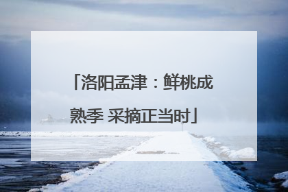 洛阳孟津：鲜桃成熟季 采摘正当时
