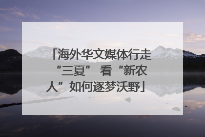 海外华文媒体行走“三夏” 看“新农人”如何逐梦沃野