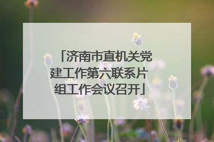 济南市直机关党建工作第六联系片组工作会议召开