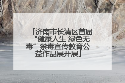 济南市长清区首届“健康人生 绿色无毒”禁毒宣传教育公益作品展开展