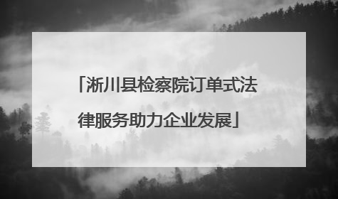 淅川县检察院订单式法律服务助力企业发展