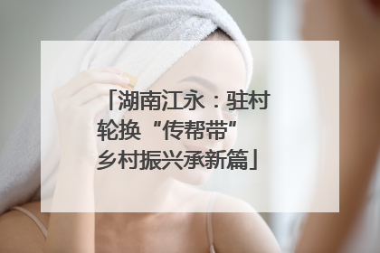 湖南江永：驻村轮换“传帮带” 乡村振兴承新篇