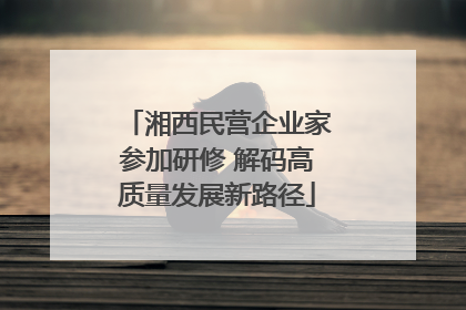 湘西民营企业家参加研修 解码高质量发展新路径
