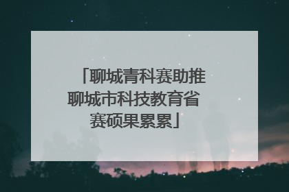 聊城青科赛助推聊城市科技教育省赛硕果累累