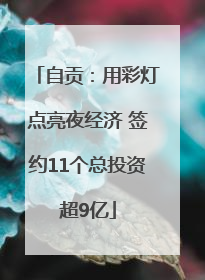 自贡：用彩灯点亮夜经济 签约11个总投资超9亿