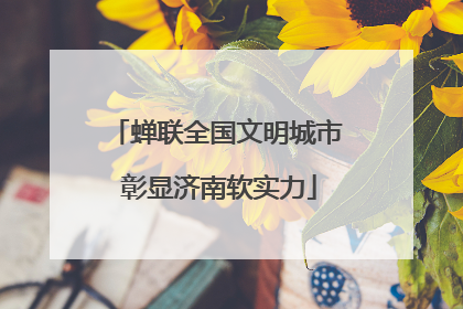 蝉联全国文明城市 彰显济南软实力
