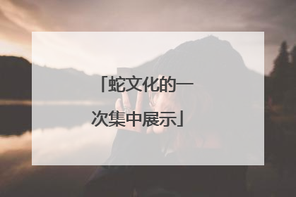 蛇文化的一次集中展示
