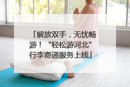 解放双手，无忧畅游！“轻松游河北”行李寄递服务上线