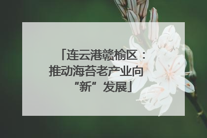 连云港赣榆区：推动海苔老产业向“新”发展