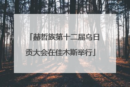 赫哲族第十二届乌日贡大会在佳木斯举行