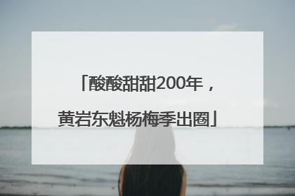 酸酸甜甜200年，黄岩东魁杨梅季出圈