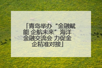 青岛举办“金融赋能 企航未来”海洋金融交流会 力促金企精准对接