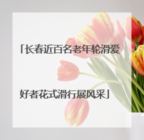 长春近百名老年轮滑爱好者花式滑行展风采