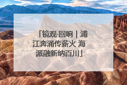 镜观·回响｜浦江奔涌传薪火 海派融新纳百川