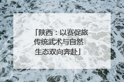 陕西：以赛促旅 传统武术与自然生态双向奔赴