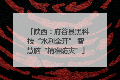 陕西：府谷县黑科技“水利全开” 智慧脑“精准防灾”