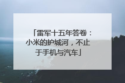 雷军十五年答卷：小米的护城河，不止于手机与汽车