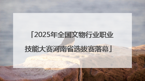 2025年全国文物行业职业技能大赛河南省选拔赛落幕