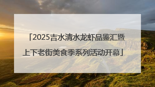 2025吉水清水龙虾品鉴汇暨上下老街美食季系列活动开幕