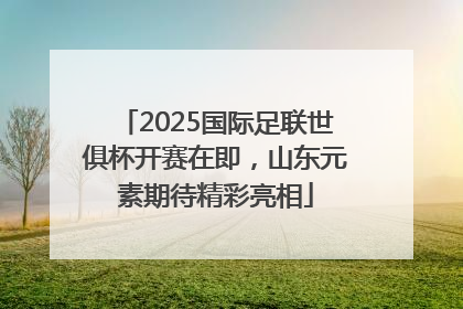 2025国际足联世俱杯开赛在即，山东元素期待精彩亮相