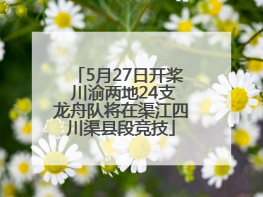 5月27日开桨 川渝两地24支龙舟队将在渠江四川渠县段竞技