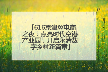 616京津冀电商之夜：点亮时代空港产业园，开启永清数字乡村新篇章