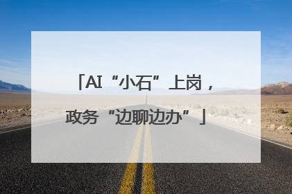 AI“小石”上岗，政务“边聊边办”