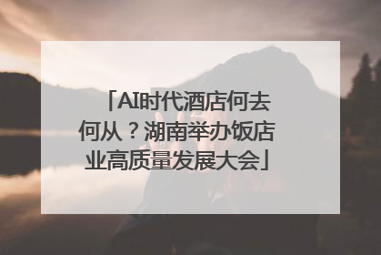 AI时代酒店何去何从？湖南举办饭店业高质量发展大会