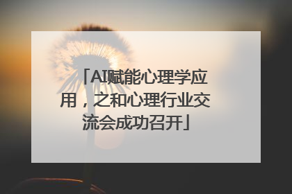 AI赋能心理学应用，之和心理行业交流会成功召开